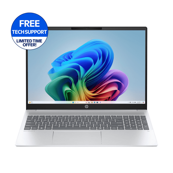 HP OmniBook 5 16 inch 2K Laptop Next Gen AI PC AMD Ryzen AI 7 350 16GB RAM 512GB SSD Glacier Silver