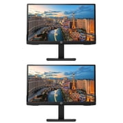 HP P22h G4 22 Inch Class Monitor 2-Pack, FHD 1920 x 1080, LED Backlit, IPS, Vesa Compatible, Anti-Glare, Tilt HDMI, VGA and DisplayPort for Home and Office