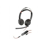HP POLY HEADSETS Poly Headset with Adapter, Black