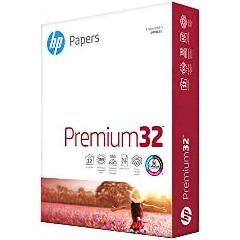 HP Printer Paper | 8.5 x 11 Paper | Office 20 lb | 1 Ream - 500 Sheets | 92  Bright | Made in USA - FSC Certified | 172160R