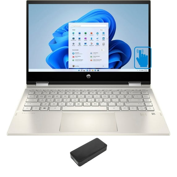 HP Pavilion 14 Home/Business 2-in-1 Laptop (Intel i5-1135G7 4-Core, 14.0in 60Hz Touch Full HD (1920x1080), Intel Iris Xe, 32GB RAM, Win 11 Home) with DV4K Dock