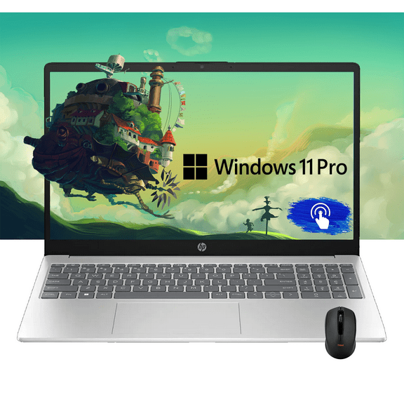 HP Pavilion 15.6" FHD Touch Laptop, Intel Core i5-1334U(Beats i7-1250U), 32GB RAM, 1TB SSD, Windows 11 Pro Business Laptop, Copilot AI PC, W/Mouse