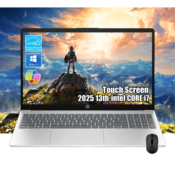 HP Pavilion 15.6" FHD Touchscreen Laptop | Intel 13th i7-1355U(Beats i9-10880H)| 32GB RAM | 2TB SSD | Iris Xe Graphics | Business Laptop | Computadora Portátil |W/Mouse