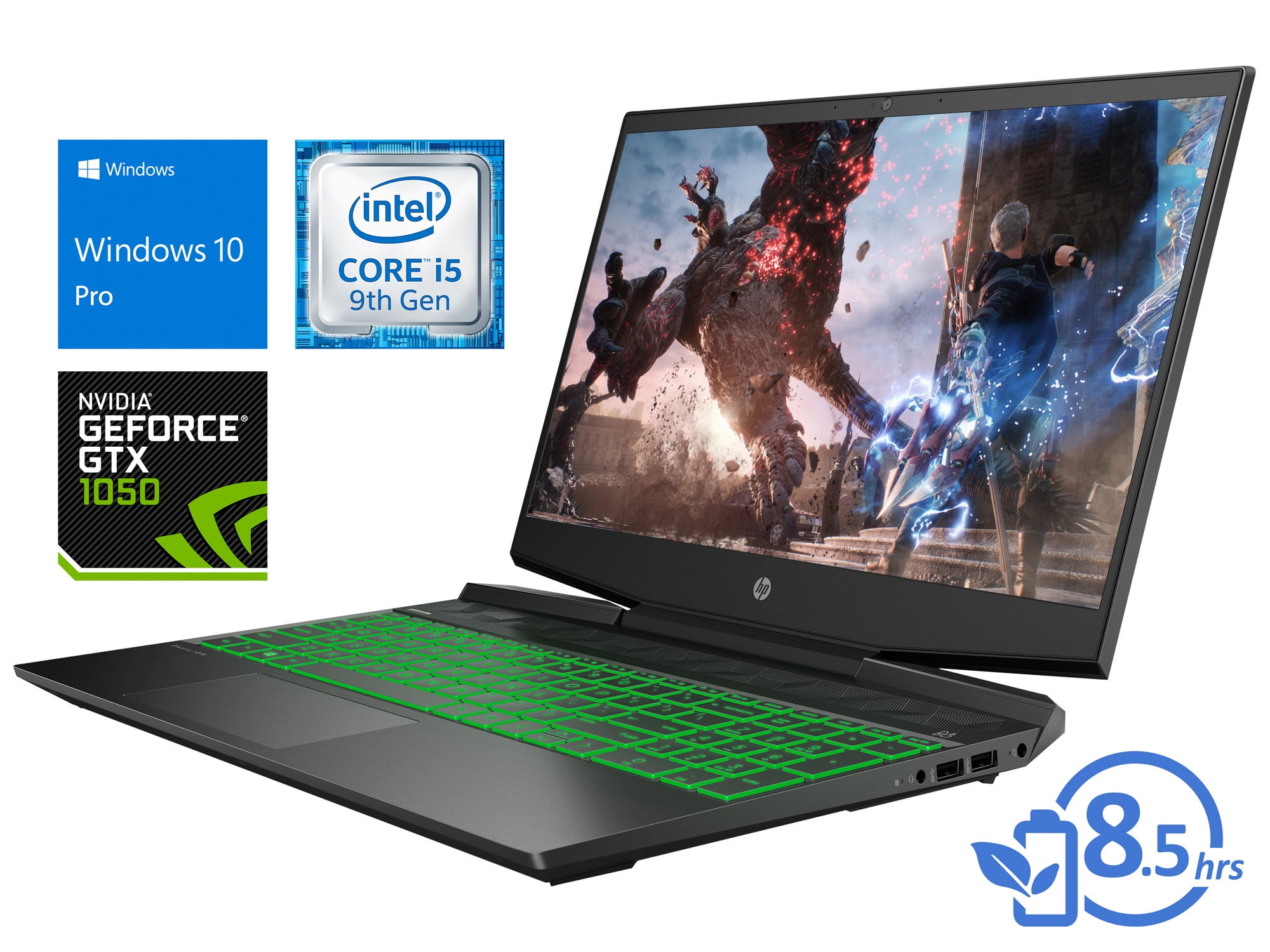 HP Pavilion 15.6 Gaming Laptop Intel Core i5+8300H, NVIDIA