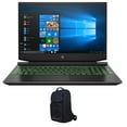 thumbnail image 1 of HP Pavilion 15z Gaming/Entertainment Laptop (AMD Ryzen 5 5600H 6-Core, 15.6in 144Hz Full HD (1920x1080), NVIDIA GTX 1650, 64GB RAM, 256GB  SATA SSD, Backlit KB, Win 11 Pro) with Atlas Backpack, 1 of 7