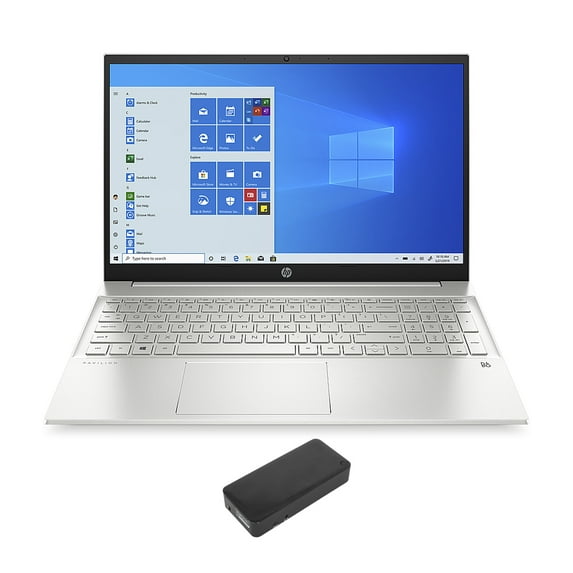HP Pavilion - 15z-eh100 Home/Business Laptop (AMD Ryzen 7 5700U 8-Core, 15.6in 60Hz Full HD (1920x1080), AMD Radeon, 32GB RAM, 4TB PCIe SSD, Backlit KB, Wifi, HDMI, Win 11 Pro) with DV4K Dock