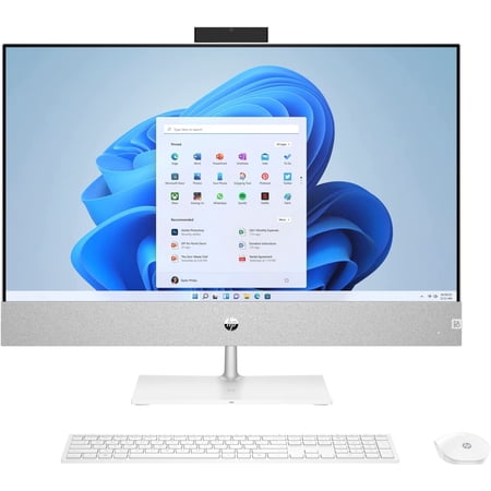 HP Pavilion 27 TOUCH Desktop 4TB SSD 32GB RAM Win 11 PRO (Intel Core i7-11700K cpu 3.60GHz TURBO Boost to 5.00GHz, 32 GB RAM, 4 TB SSD, 27-inch FullHD TOUCHSCREEN, Win 11 Pro) PC Computer All-in-One