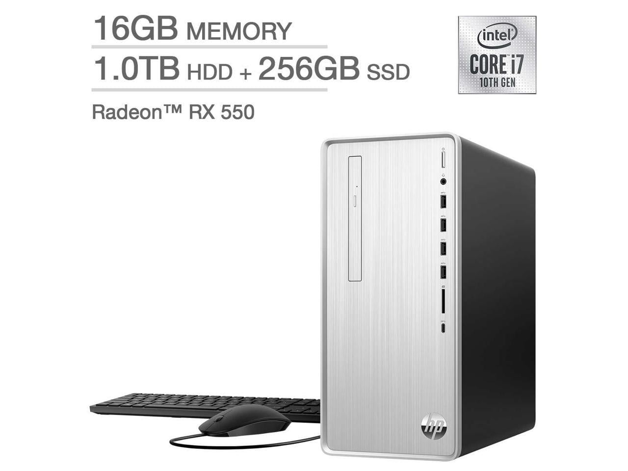 HP 第10世代 i7-10700F/16GB/SSD+HDD/Office HP Pavilion Desktop - 10th Gen Intel Core i7-10700F - Radeon RX