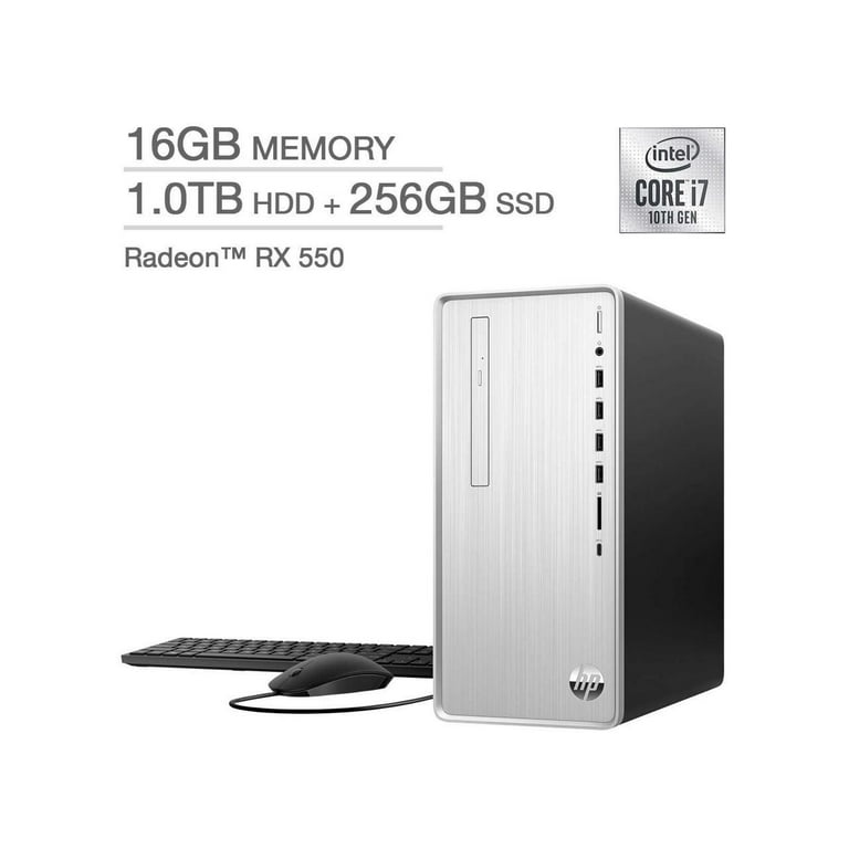 HP Pavilion Desktop 10th Gen Intel Core i7-10700F Radeon RX