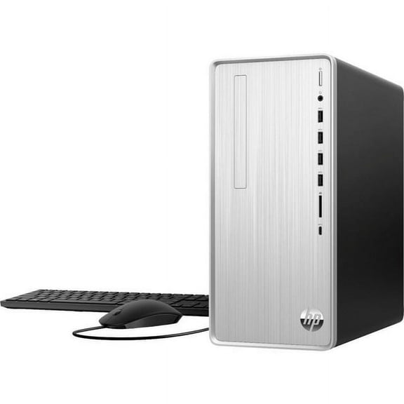 HP - Pavilion Desktop - AMD Ryzen 7 - 16GB Memory - 1TB SSD - Natural Silver