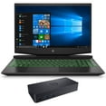 thumbnail image 1 of HP Pavilion Gaming 15t-dk200 Gaming & Entertainment Laptop (Intel i7-11370H 4-Core, 15.6" 144Hz Full HD (1920x1080), Nvidia RTX 3050, 16GB RAM, 2TB PCIe SSD, Win 11 Pro) with D6000 Dock, 1 of 4