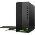 thumbnail image 1 of HP Pavilion Gaming Desktop, AMD Ryzen 7 5700G Processor, NVIDIA GeForce RTX 2060 graphic, 16 GB RAM, 1 TB SSD, Windows 11 Pro TG01-2460, shadow black, 1 of 8