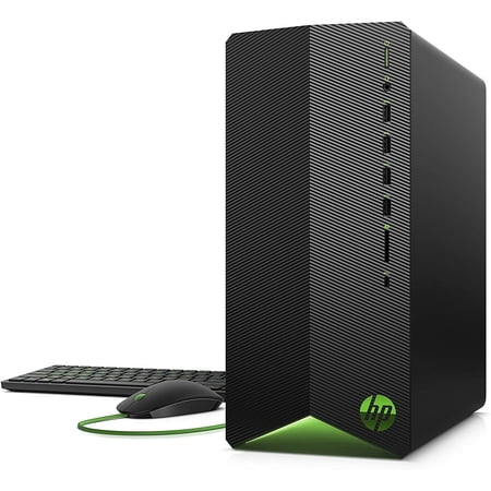 HP Pavilion Gaming Desktop, AMD Ryzen 7 5700G Processor, NVIDIA GeForce RTX 2060 graphic, 16 GB RAM, 1 TB SSD, Windows 11 Pro TG01-2460, shadow black