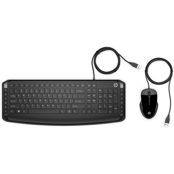 HP Pavilion Keyboard and Mouse 200,Black,USB 2.0 (9DF28AA#ABL)