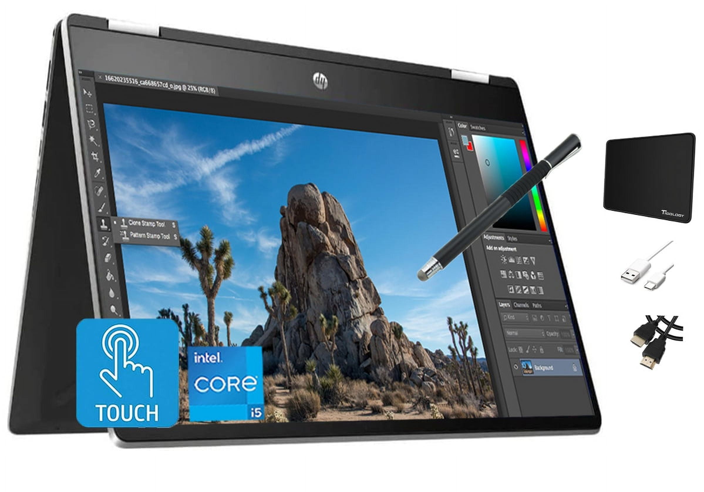 HP Pavilion x360 14 Convertible 2-in-1 Laptop, HD