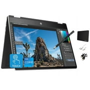 HP Pavilion x360 14 Convertible 2-in-1 Laptop, HD Touchscreen Display, Intel i5-1035G1 Processor, 8GB DDR4 RAM, 256GB SSD Storage, Backlit Keyboard, Windows 10 Home, Silver&Black w TigologyAccessories