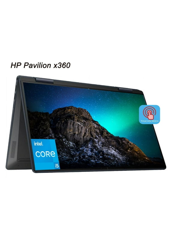 HP Pavilion x360 14" Touchscreen Laptop, Intel Core i5 1235U, 8GB RAM, 512GB SSD, Win11 H in S