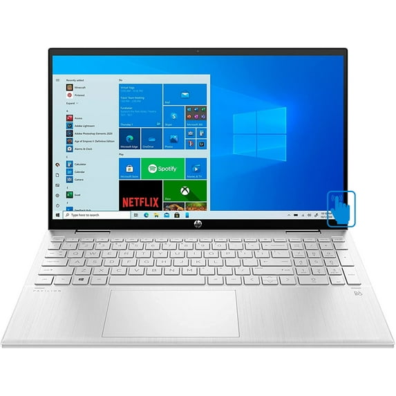 HP Pavilion x360 -15t Home & Business 2-in-1 Laptop (Intel i5-1135G7 4-Core, 15.6" 60Hz Touch Full HD (1920x1080), Intel Iris Xe, 16GB RAM, 1TB PCIe SSD, Backlit KB, Wifi, USB 3.2, Win 11 Pro)