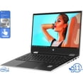 thumbnail image 1 of HP Pavilion x360 2-in-1, 14" HD Touch Display, Intel Core i3-1115G4 Upto 4.1GHz, 16GB RAM, 1TB NVMe SSD, HDMI, DisplayPort via USB-C, Card Reader, Wi-Fi, Bluetooth, Windows 10 Home S, 1 of 7