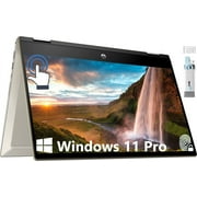 HP Pavilion x360 2-in-1 Laptop, 14" FHD Micro-Edge Touchscreen, Intel Core i5-1135G7(Beats i7-1065G7), 12GB RAM, 512GB SSD, Intel Iris Xe Graphics, Wi-Fi, Bluetooth, Fingerprint Reader, Windows 11 Pro