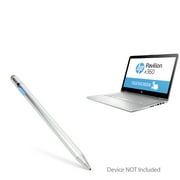 HP Pavilion x360 Convertible 2-in-1 14 Stylus Pen, BoxWave [AccuPoint Active Stylus] Electronic Stylus with Ultra Fine Tip for HP Pavilion x360 Convertible 2-in-1 14 - Metallic Silver