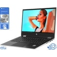 thumbnail image 1 of HP Pavilion x360 Notebook, 14" HD Touch Display, Intel Core i3-1005G1 Upto 3.4GHz, 16GB RAM, 1TB SSD, HDMI, DisplayPort via USB-C, Card Reader, Wi-Fi, Bluetooth, Windows 10 Pro S, 1 of 6