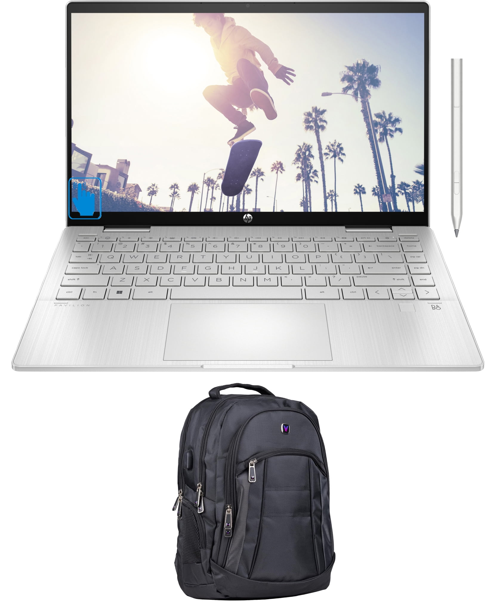 HP Pavilion x360 School/Business 2-in-1 Laptop (Intel i5-1335U 10-Core ...