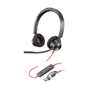 HP Poly Blackwire 3320 USB-C Wired Stereo Headset, Black