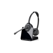HP Poly CS520 XDExtra Density Headset TAA Stereo Wireless DECT 351ft On-ear Binaural Ear-cup Noise Canceling Black TAA Compliant Model 7E2J9AA#ABA