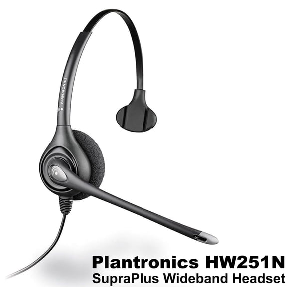HP Poly SupraPlus H251N QD Mono Noise Canceling Wired Headset 7S443AAT