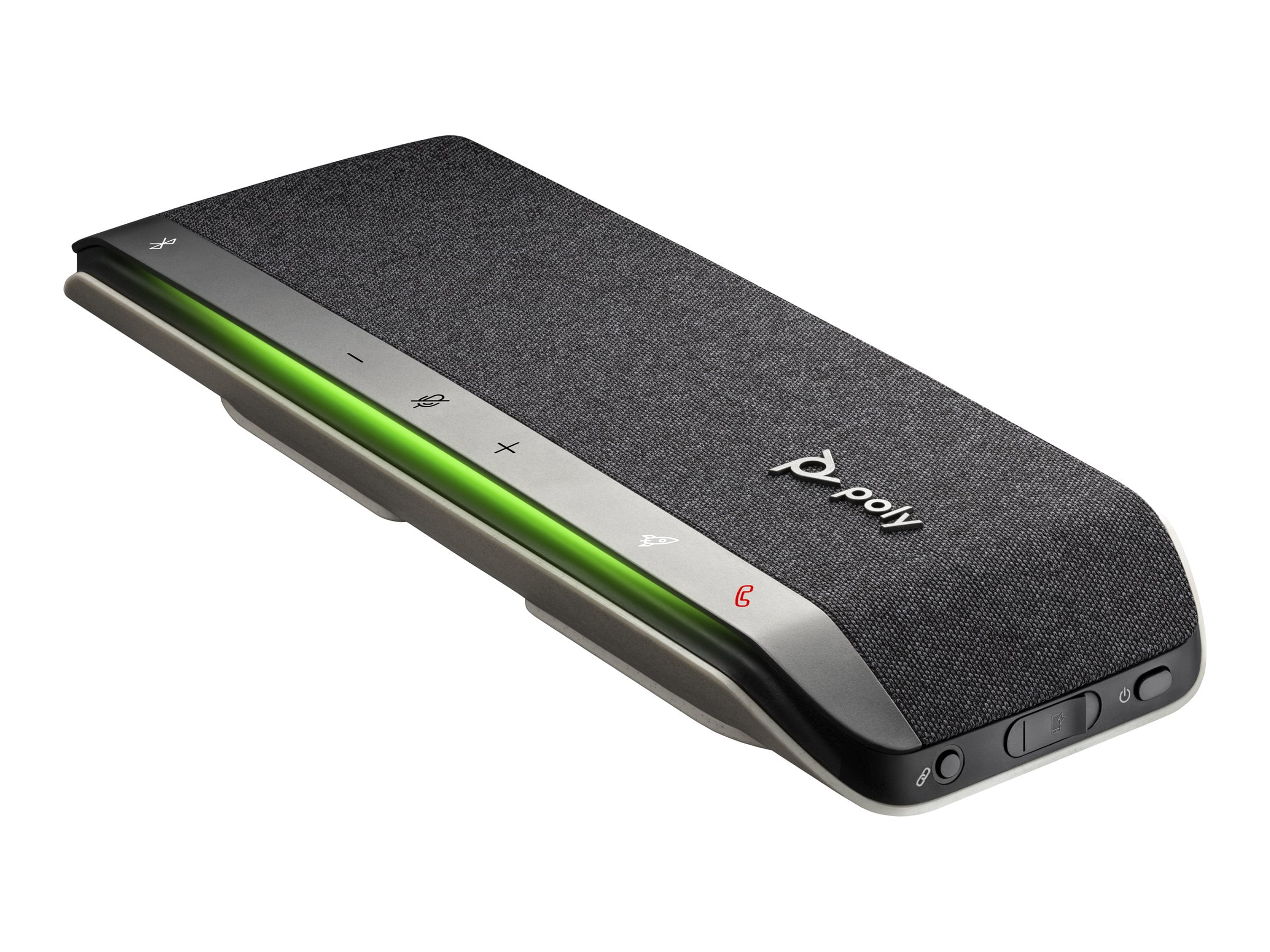 HP Poly Sync 40+ Speakerphone - USB - Microphone - Battery - Silver