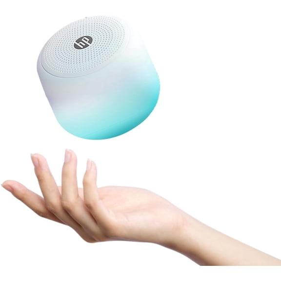 HP Portable Bluetooth Speaker with HiFi Deep Bass, IPX7 Waterproof Mini Wireless Speaker, 15H Battery, TWS Pairing for Outdoor and Home, Gradient Blue