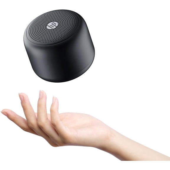 HP Portable Bluetooth Speaker with HiFi Deep Bass, IPX7 Waterproof Mini Wireless Speaker, 15H Battery, TWS Pairing for Outdoor and Home, Black