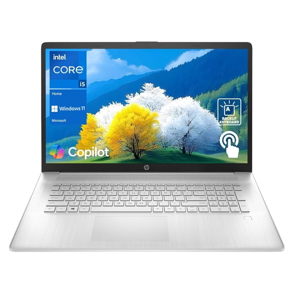 HP Premium Laptop, 17.3" HD+ Touchscreen, Intel Core i5-1334U, 32gb RAM, 1tb SSD, Windows 11 Home, Silver