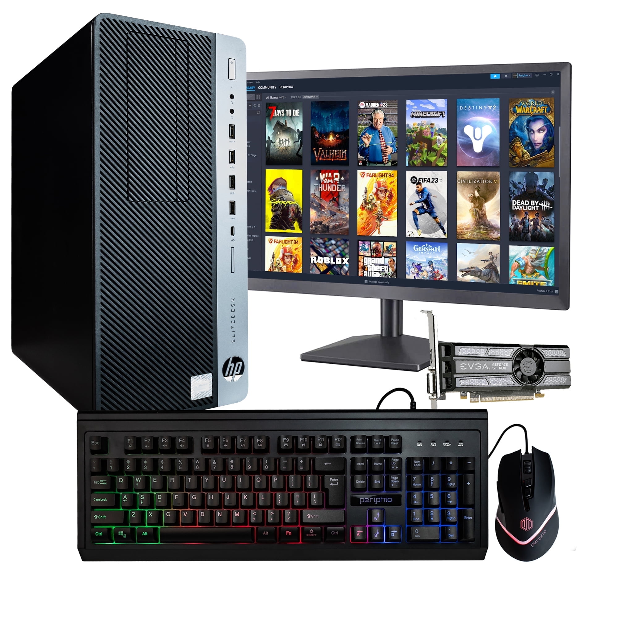 HP 600G4 Desktop Gaming Computer | Intel Core i5, 16GB RAM, 1TB