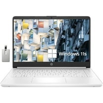 HP Premium 14" Stream HD Laptop, Intel Celeron N4120 Processor, 4GB RAM, 64GB eMMC, Webcam, Intel UHD Graphics, 1 Year Office, Bluetooth, WiFi, HDMI, Windows 11 S, 32GB Hotface USB Card