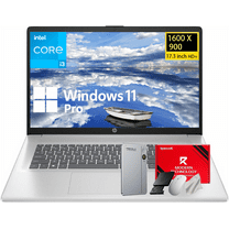 HP Premium 17.3" HD  Laptop, Intel 8-Cores i3-N305, 16GB RAM|512GB SSD, Webcam, HDMI, Wi-Fi 6, Win 11 Pro, Silver