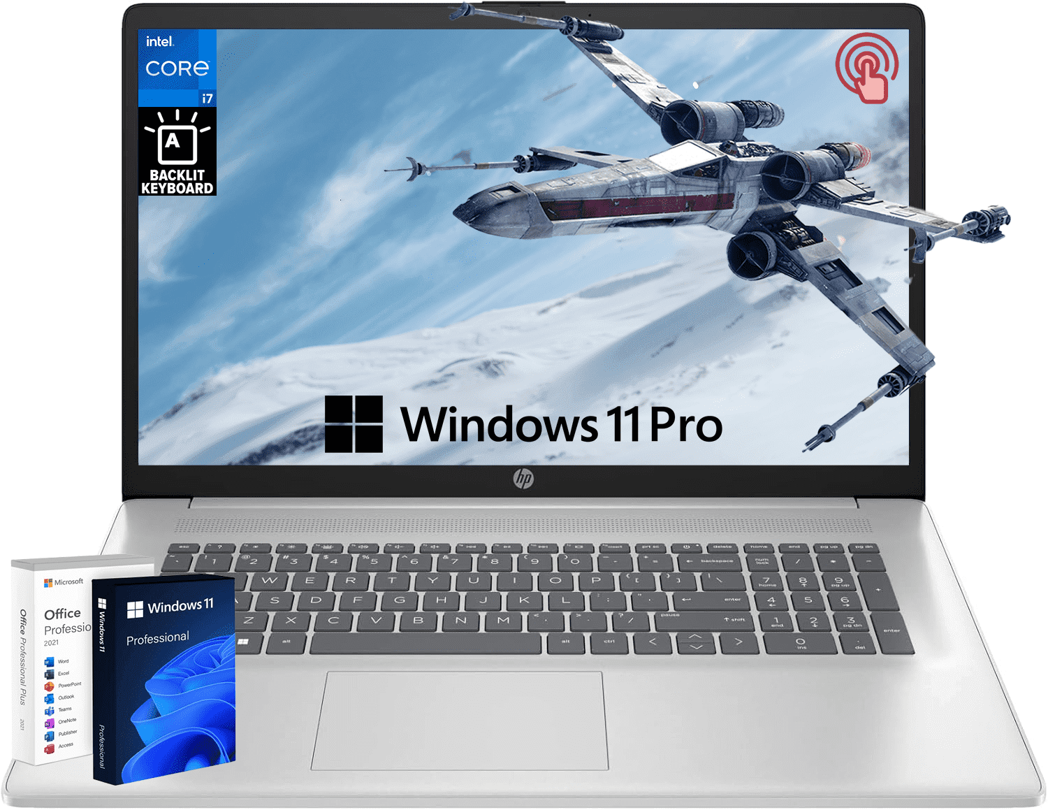 HP Premium 17 Touchscreen Laptop Business - 17.3