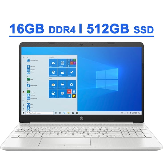HP Premium Business 15 Laptop 15.6” Diagonal HD Touchscreen 11th Gen Intel Quad-Core i5-1135G7 16GB DDR4 512GB SSD Intel Iris Xe Graphics Backlit Keyboard HDMI USB-C Office365 WiFi Win10 Silver