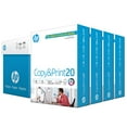 HP Printer Paper, Copy & Print 20lb, 8.5x11, 4 Bulk Packs, White, 3000