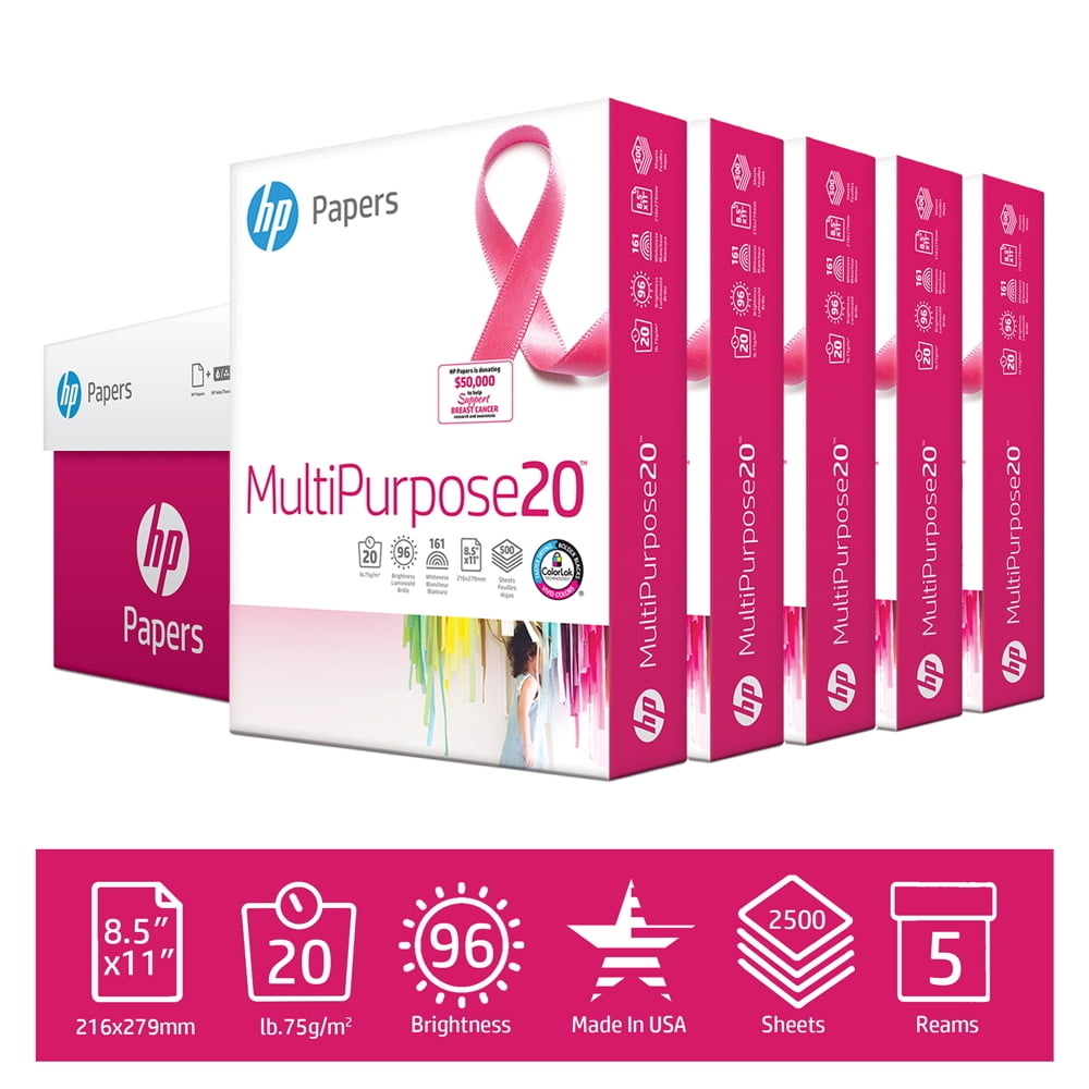 HP Printer Paper, Multipurpose, 8.5