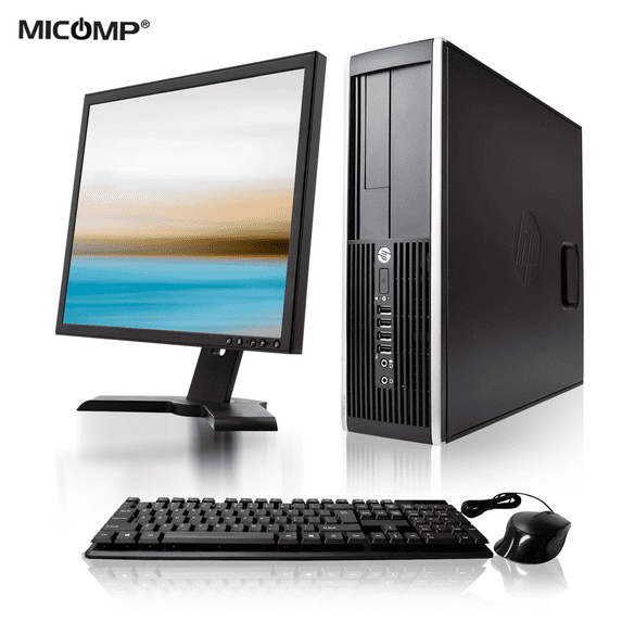 HP Pro 6200 Computer PC & 19" LCD, 3.1 Ghz Dual Core i3, 8GB DDR3 RAM 1TB Hard Drive, WiFi, Windows 10 Professional 64 Bit