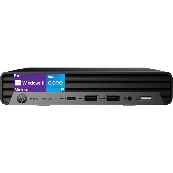 HP Pro Mini 400 G9 Business Desktop Intel 14 Core i5-13600T, (Beats Intel i7-12700T), 32GB RAM, 512GB NVMe, WiFi 6 + BT, RJ-45, 2X DP Port, HDMI, Wired Keyboard & Mouse, Win 11 Pro