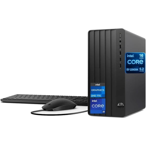 HP Pro Tower 290 G9 Business Desktop, Intel Core i9-12900K Processor (16 Cores, Up to 5.2GHz), 16GB RAM, 512GB PCIe SSD, Support 4K, HDMI, VGA, Wi-Fi, Bluetooth, Keyboard & Mouse, Windows 11 Pro