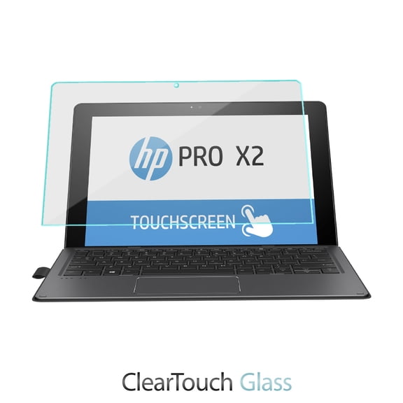 HP Pro x2 612 G2 Tablet Screen Protector, BoxWave [ClearTouch Glass] 9H Tempered Glass Screen Protection for HP Pro x2 612 G2 Tablet