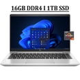 thumbnail image 1 of HP ProBook 445 G9 14 Wolf Pro Security Edition Business Laptop 14" FHD IPS Display AMD Octa-Core Ryzen 7 5825U Processor 16GB DDR4 1TB SSD Backlit Fingerprint HDMI USB-C Webcam Win10 Pro Silver, 1 of 4