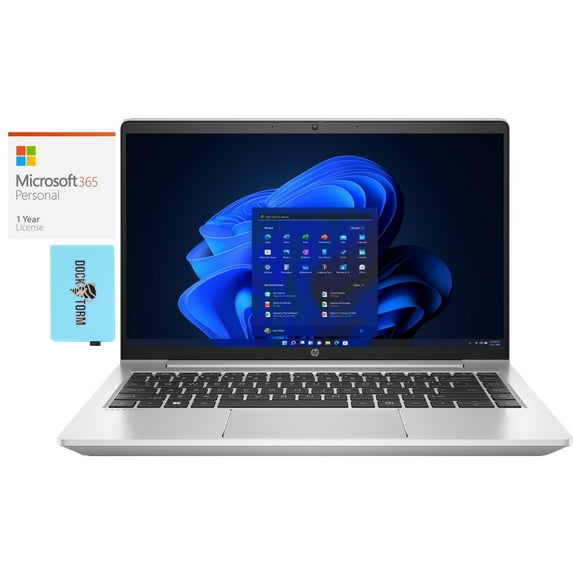 HP ProBook 445 G9 6N182 Home/Business Laptop (AMD Ryzen 5 5625U 6-Core, 14.0in 60Hz Full HD (1920x1080), AMD Radeon, 64GB RAM, Win 10 Pro) with Microsoft 365 Personal , Dockztorm Hub