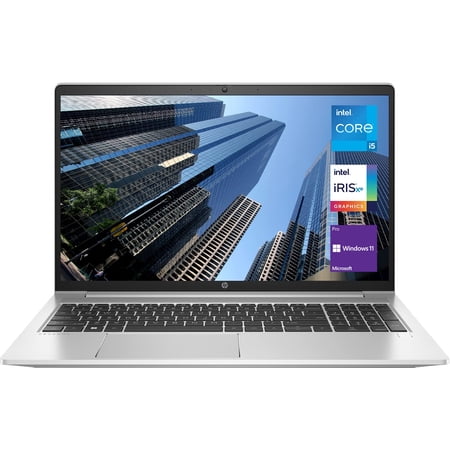 HP ProBook 450 G8 Business Laptop, 15.6" FHD IPS Display, Intel Core i5-1135G7 Quad-Core Processor, 32GB DDR4 RAM, 2TB PCIe SSD, Webcam, HDMI, Backlit Keyboard, RJ-45, Wi-Fi, Windows 11 Pro, Silver