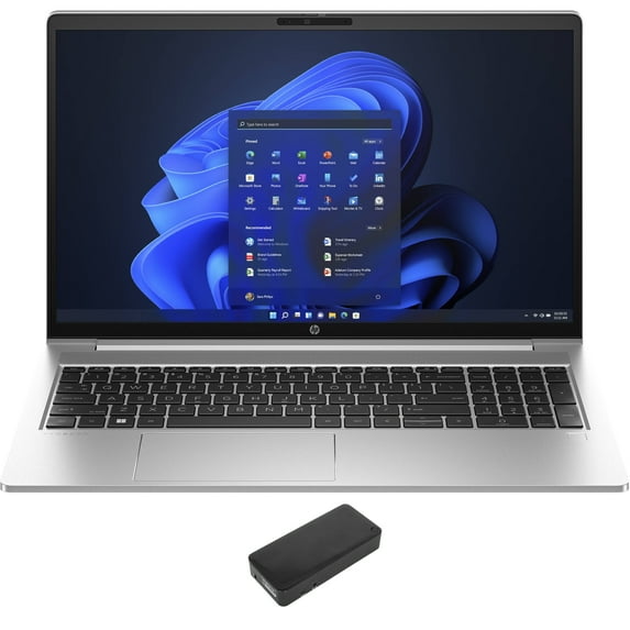 HP ProBook 455 G10 Home/Business Laptop (AMD Ryzen 5 7530U 6-Core, 15.6in 60 Hz Full HD (1920x1080), AMD Radeon, 8GB RAM, 1TB PCIe SSD, Backlit KB, Win 10 Pro) with DV4K Dock