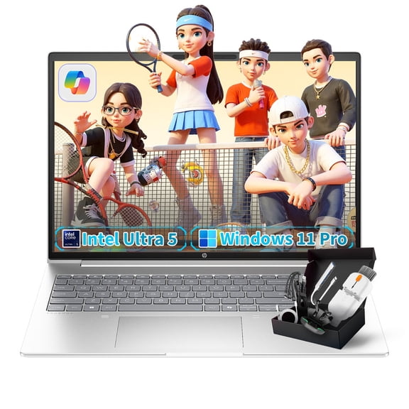 HP ProBook 460 G11 Business Laptop, 16" FHD Display, Intel Core Ultra 5 125U (Beats i7-1355U), 8GB DDR5 RAM, 512GB PCle SSD Lifetime Win 11 Pro with Al Copilot, Wi-Fi6, Wolf Security, Patented KB Kit